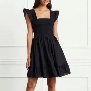 The Elizabeth Nap Dress - Black Cotton Voile